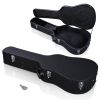 Guitar Hard Case for Acoustic Guitar made of hard plywood wrapped in PU leather(No shipment on weekends)