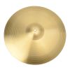 Professional 16" 0.7mm Copper Alloy Crash Cymbal for Drum Set Golden