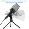 Pro Condenser Microphone with Tripod Stand Audio Studio Recording Desktop Mic Flexible Mic