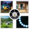 42 LED Solar Flagpole Light Garden Umbrella Light Outdoor Waterproof Landscape Street Flag Pole Lamp With Hook For Tent Camping