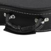 [Do Not Sell on Amazon]Glarry ST High Grade Electric Guitar Hard Case Microgroove Flat Surface Straight Flange Black