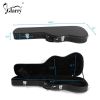 [Do Not Sell on Amazon]Glarry ST High Grade Electric Guitar Hard Case Microgroove Flat Surface Straight Flange Black