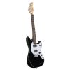 [Do Not Sell on Amazon]Glarry Full Size 6 String H-H Pickups GMF Electric Guitar with Bag Strap Connector Wrench Tool Black