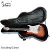 [Do Not Sell on Amazon]Glarry ST High Grade Electric Guitar Hard Case Microgroove Flat Surface Straight Flange Black