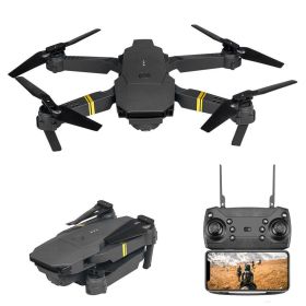 E58 Drone 1080P HD Camera WiFi Collapsible RC Quadcopter Helicopter Toy (Color: E58 Black 3 Battery)