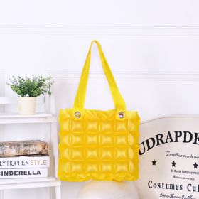 Clarissa Inflatable Tote Purse (Color: Yellow)